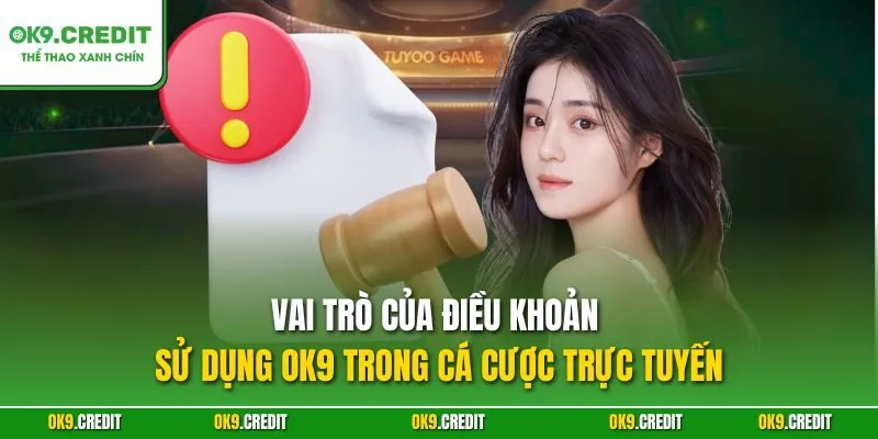 Điều khoản sử dụng OK9 1 Vai trò của điều khoản sử dụng OK9 trong cá cược trực tuyến